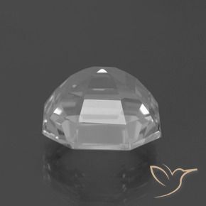 Quartzo branco natural 10,48ct, corte esmeralda, VVS-VS