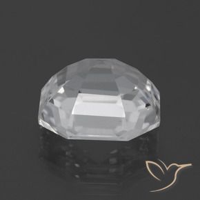 Quartzo Branco claro Natural 11.03ct, Corte Octógono / Esmeralda, VVS-VS