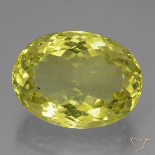 24.36ct Natural amarelo médio Quartzo, oval, VVS, Photo A