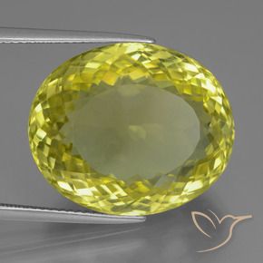 Quartzo amarelo médio Natural 30.47ct, oval, VVS