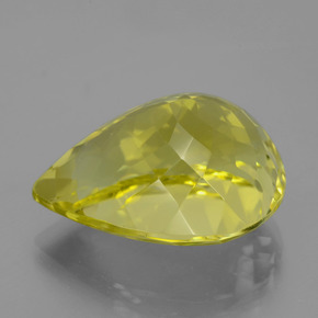 Quartzo Limão Natural 23.77ct, Formato de pêra, VVS