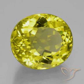 Quartzo amarelo médio Natural 29.97ct, oval, VVS-VS