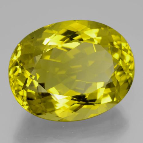 Quartzo amarelo vivo Natural 35.13ct, oval, VVS
