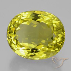 Quartzo amarelo médio Natural 37.71ct, oval, VVS