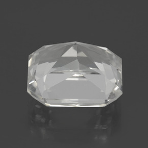 Quartzo branco natural 8,34ct, corte esmeralda, VVS-VS