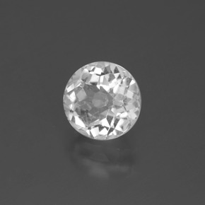 Quartzo branco natural 1,84ct, corte redondo, VS