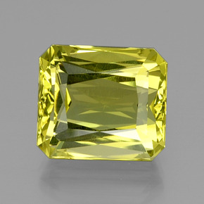 Quartzo amarelo natural 20,62ct, corte esmeralda, VVS