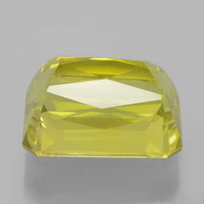 Quartzo amarelo natural 27,44ct, corte esmeralda, VVS-VS