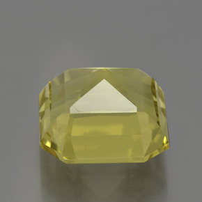 Quartzo amarelo natural 9,86ct, corte esmeralda, VVS-VS