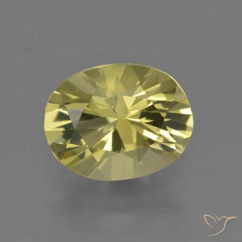 2.73ct Natural amarelo suave Quartzo, oval, VVS-VS