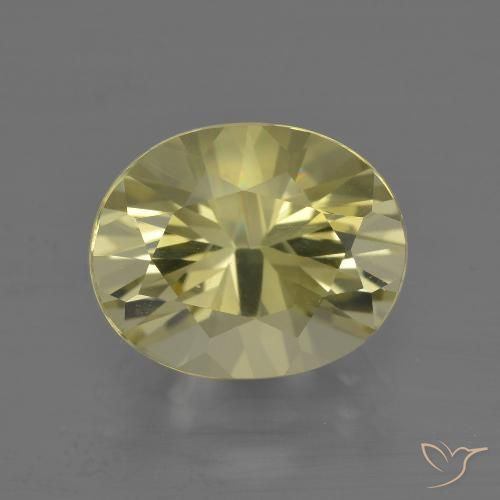 4.27ct Natural Amarelo claro Quartzo, oval, VVS