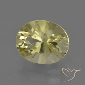 Quartzo Amarelo claro Natural 4.27ct, oval, VVS