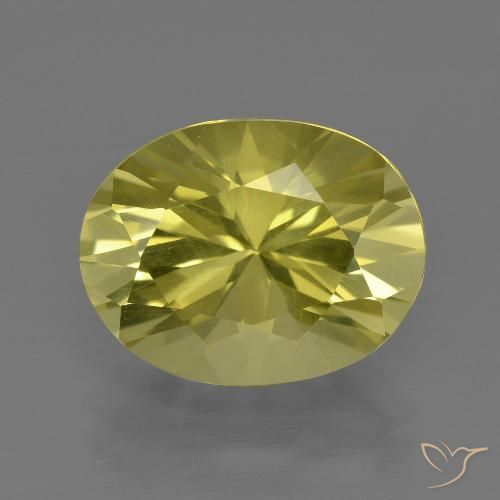 5.19ct Natural amarelo médio Quartzo, oval, VVS-VS