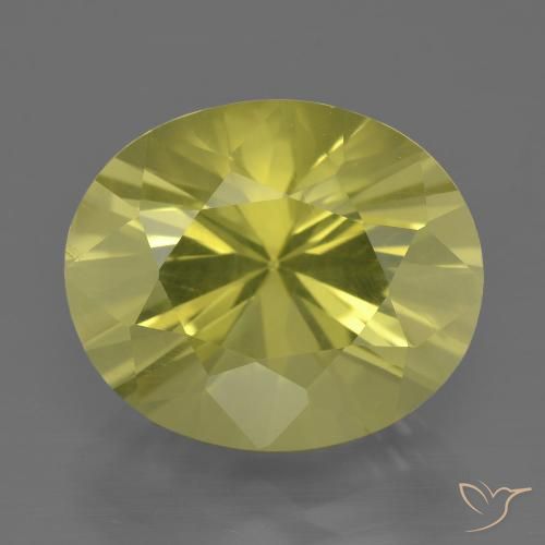 10.74ct Natural amarelo médio Quartzo, oval, VVS-VS