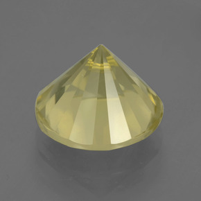 Quartzo amarelo natural 8,10ct, corte redondo, VVS-VS