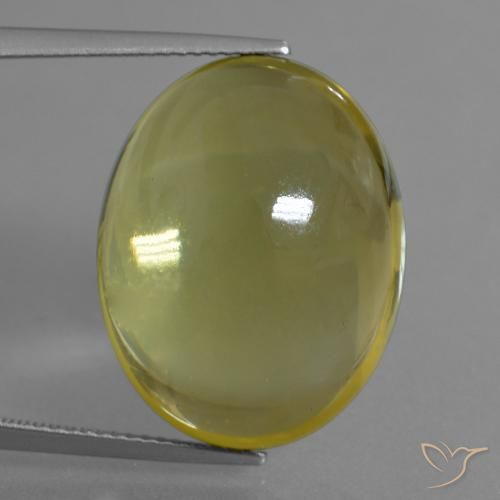26.79ct Natural Luz amarela Quartzo, oval, Transparente