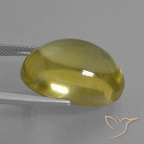 Quartzo Amarelo Dourado Claro Natural 35.71ct, oval, Transparente