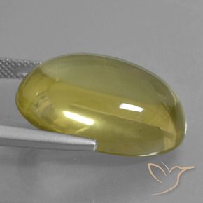 Quartzo Amarelo Dourado Claro Natural 28.84ct, oval, Transparente