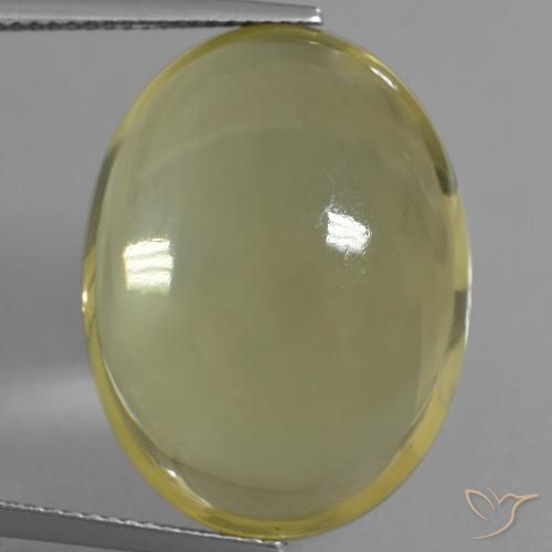 32.66ct Natural Luz amarela Quartzo, oval, Transparente