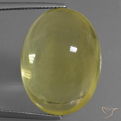 36.38ct Natural Luz amarela Quartzo, oval, Transparente