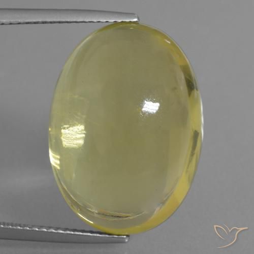27.59ct Natural Amarelo Abacaxi Claro Quartzo, oval, Transparente