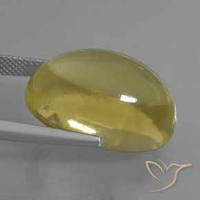 Quartzo Amarelo Abacaxi Claro Natural 27.59ct, oval, Transparente