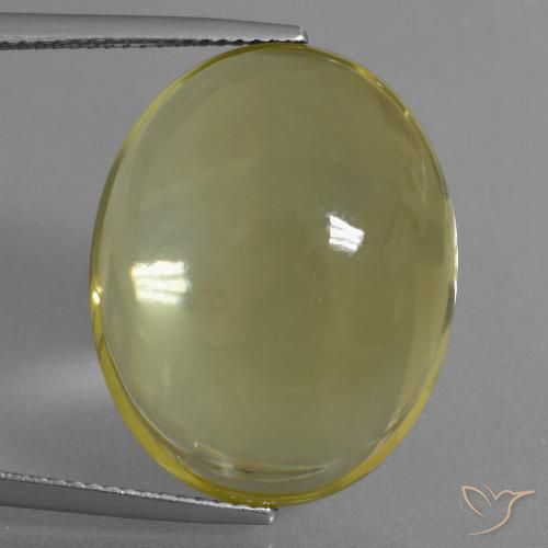 28.53ct Natural Luz amarela Quartzo, oval, Transparente