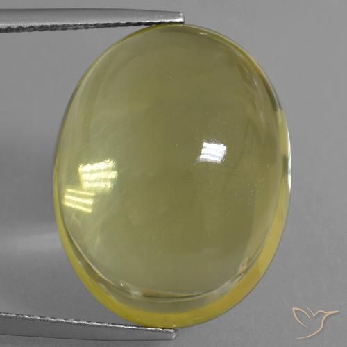 34.30ct Natural Luz amarela Quartzo, oval, Transparente