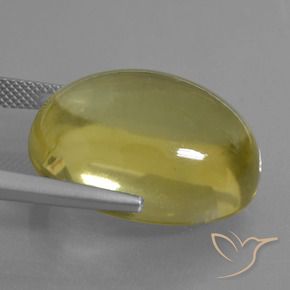 Quartzo Luz amarela Natural 34.30ct, oval, Transparente