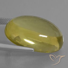 Quartzo amarelo médio Natural 34.71ct, oval, Transparente