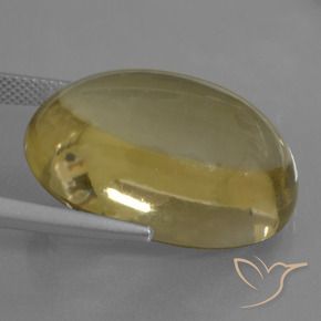 Quartzo Amarelo escuro Natural 37.92ct, oval, Transparente