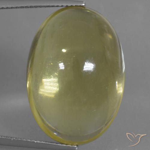 36.61ct Natural Luz amarela Quartzo, oval, Transparente