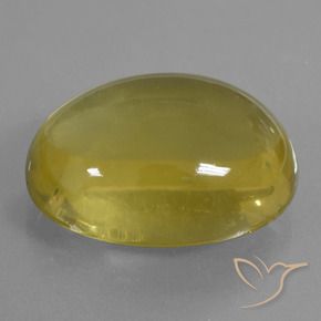 Quartzo Amarelo acastanhado Natural 40.17ct, oval, Transparente