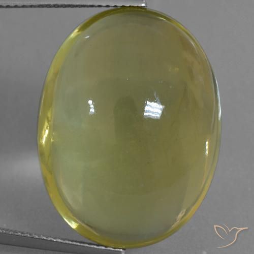 40.21ct Natural Luz amarela Quartzo, oval, Transparente