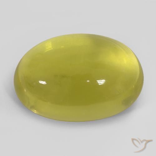Quartzo Abelha Amarela Natural 42.25ct, oval, Transparente