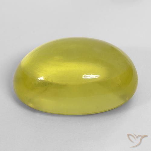 Quartzo Abelha Amarela Natural 42.25ct, oval, Transparente