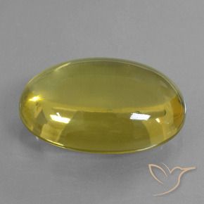 Quartzo Abelha Amarela Natural 46.61ct, oval, Transparente
