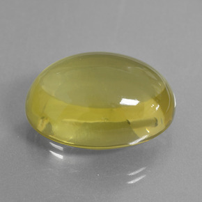 Quartzo amarelo natural 43,06ct, corte oval, transparente