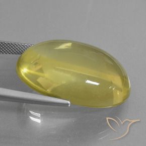 Quartzo Amarelo claro médio Natural 48.99ct, oval, Transparente