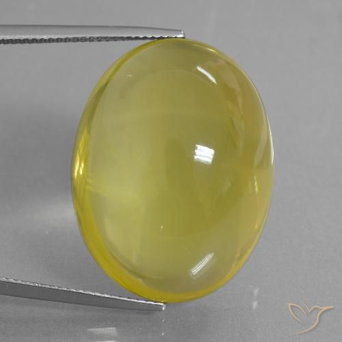 56.08ct Natural Amarelo claro mel Quartzo, oval, Transparente