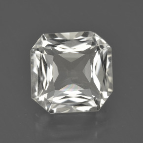 Quartzo Branco Natural 4.63ct, Corte Esmeralda, VVS-VS