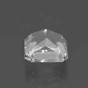 Quartzo branco natural 4,73ct, corte esmeralda, VVS-VS