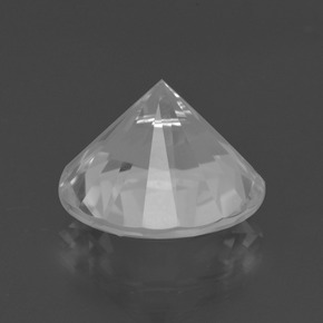 Quartzo branco natural 5,71ct, corte redondo, VVS-VS