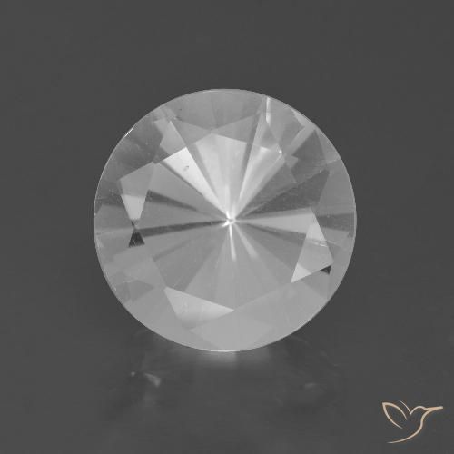 5.17ct Natural Branco Quartzo, Redondo, VVS