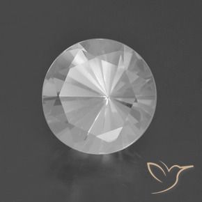 Quartzo Branco Natural 5.17ct, Corte Redondo, VVS