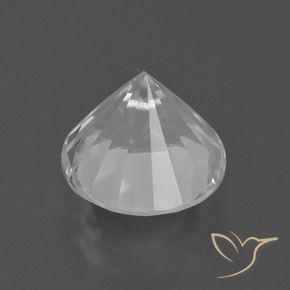 Quartzo Branco Natural 5.63ct, Redondo, VVS-VS