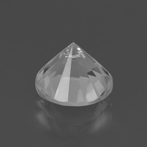 Quartzo branco natural 3,06ct, corte redondo, VVS-VS