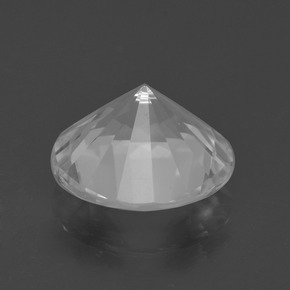 Quartzo branco natural 5,03ct, corte redondo, VVS-VS