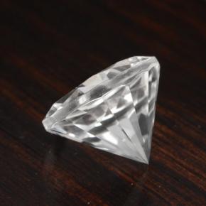 Quartzo branco natural 4,71ct, corte redondo, VVS