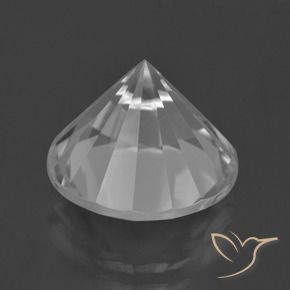 Quartzo Branco Natural 7.37ct, Redondo, VVS